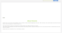 Desktop Screenshot of genesisclub.in